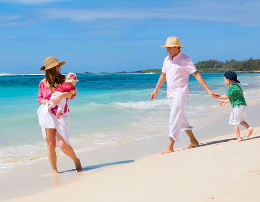 Famiglia in escursione