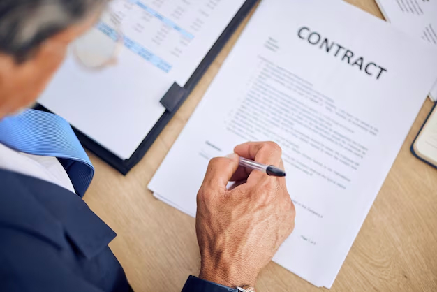 Firma di un contratto con assistenza legale