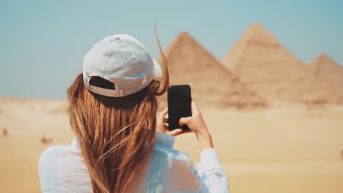 Smartphone con connessione mobile in Egitto
