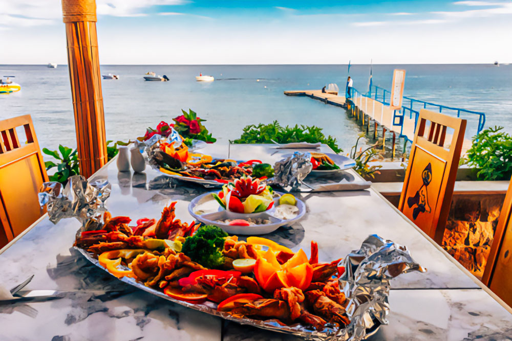 Terrazza di un ristorante a Sharm El Sheikh